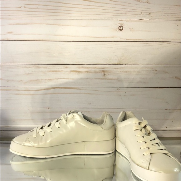 NWOT Rag & Bone RB1 Off-White Leather Sneakers - Picture 6 of 9